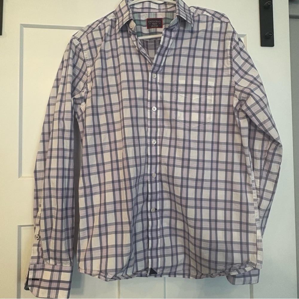 UNTUCKit Purple Casual Button Down Shirt